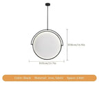 Nordic Iron Pendant Light with Fabric Shade