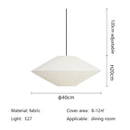 Nordic Fabric Pendant Light - Minimalist Hanging Lamp