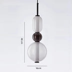 Designer Candy Glass Totem Pendant Light in Bold Colors for Dining Room