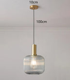 Lámpara colgante de cristal nórdica para comedor