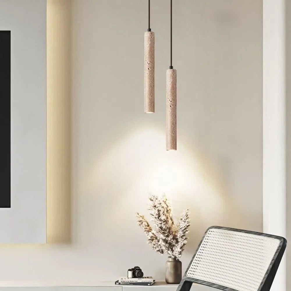 Nordic Travertine Pendant Light for Bedroom