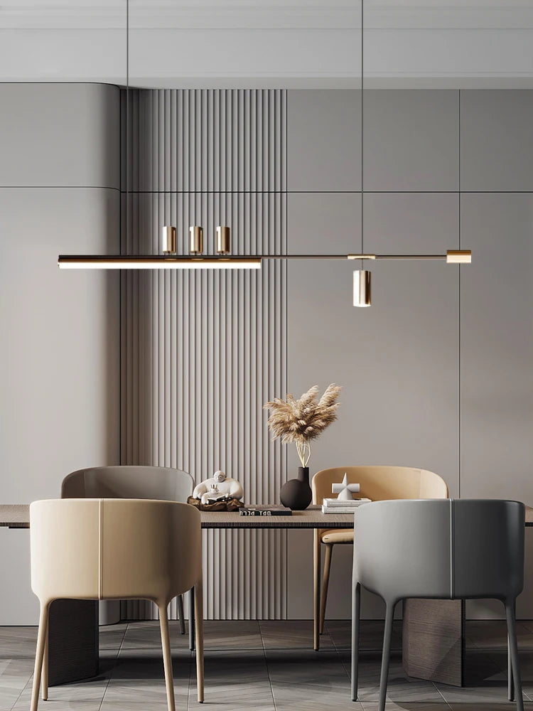 Minimalist Copper Pendant Light for Dining Room