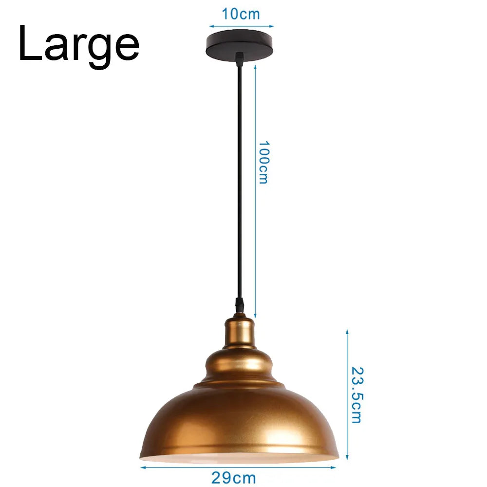 Industrial Iron Pendant Light for Dining Room Kitchen