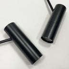 Lámpara Colgante Minimalista de Aluminio Negro para Dormitorio