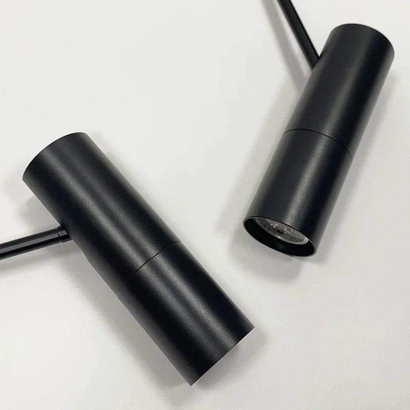 Minimalist Black Aluminum Pendant Light for Bedroom