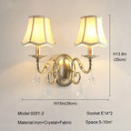 Lámpara de techo de araña de cristal dorado para sala de estar