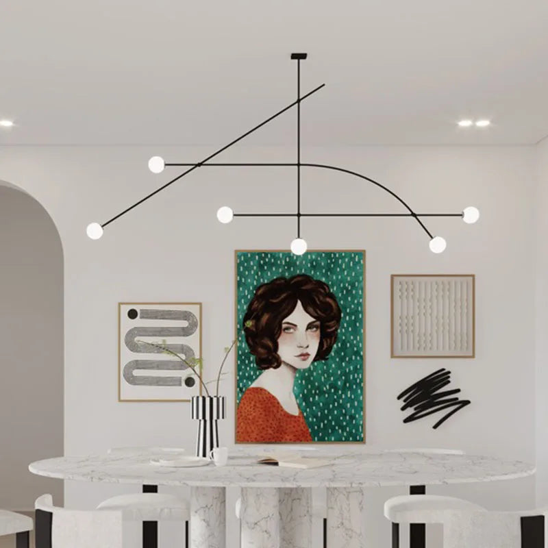 Lámpara Colgante Minimalista de Hierro para Comedor