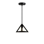 Industrial Iron Geometric Pendant Light for Dining