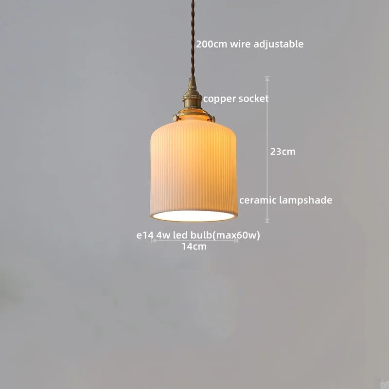 Lámparas colgantes LED con interruptor de perilla IWHD para cocina, pasillo, sala de estar, dormitorio, cristal transparente, lámpara colgante nórdica, araña