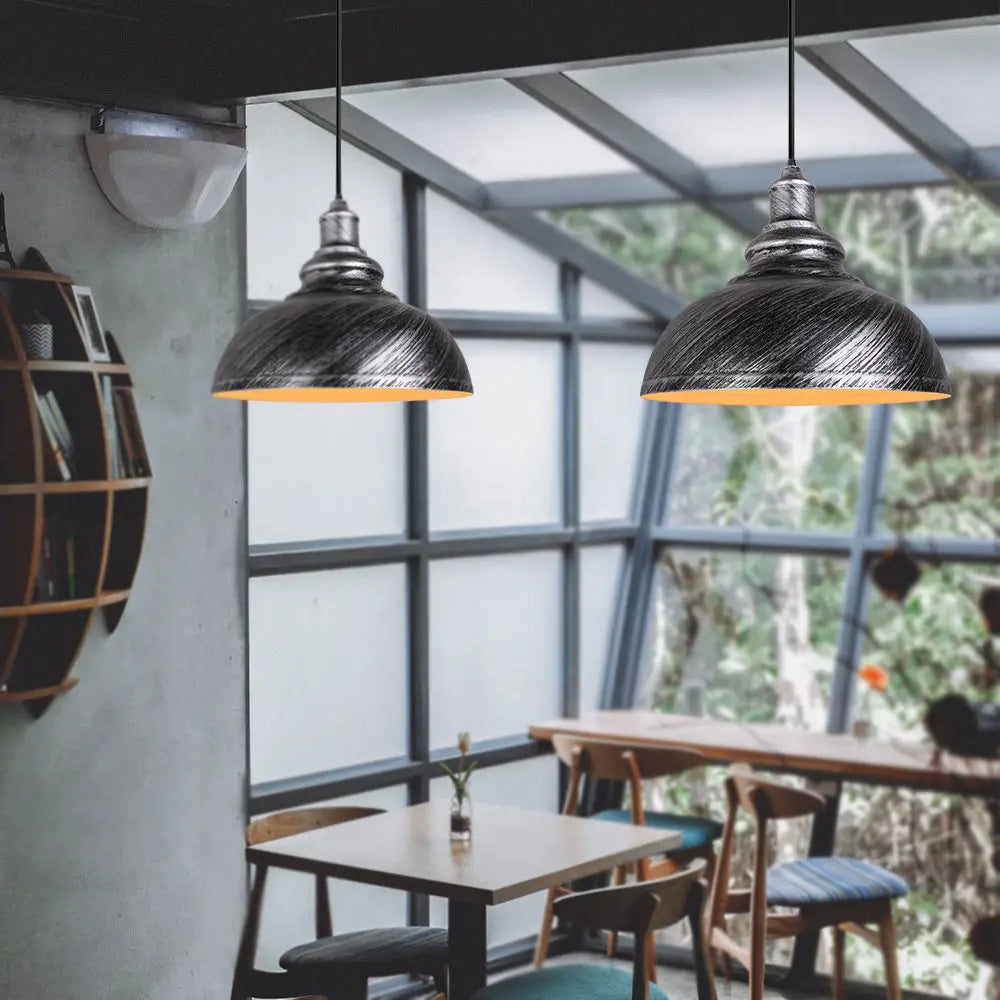 Industrial Iron Pendant Light for Dining Room Kitchen
