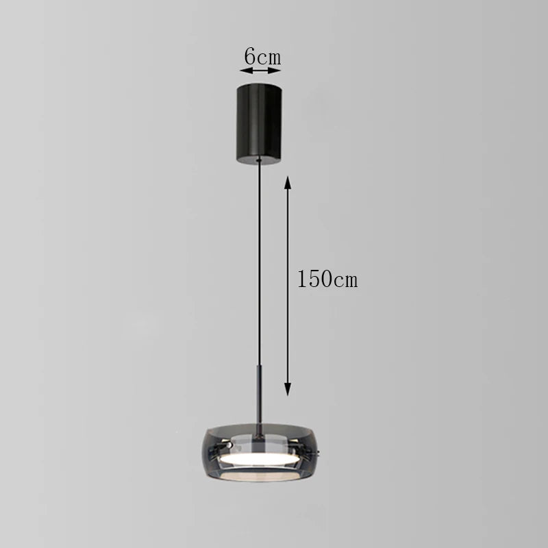 Lámpara Colgante Nórdica de Cristal para Comedor