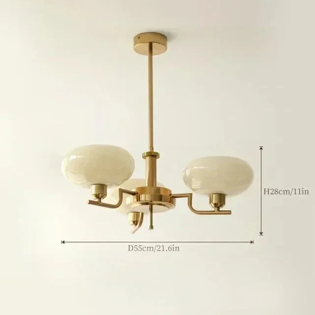 Lámpara Colgante de Cristal con Diseño Artístico Retro, Bola, Utilizada en Dormitorios, Salas de Estudio, Salones, Cocinas y Candelabro de Isla, Colgante Interior