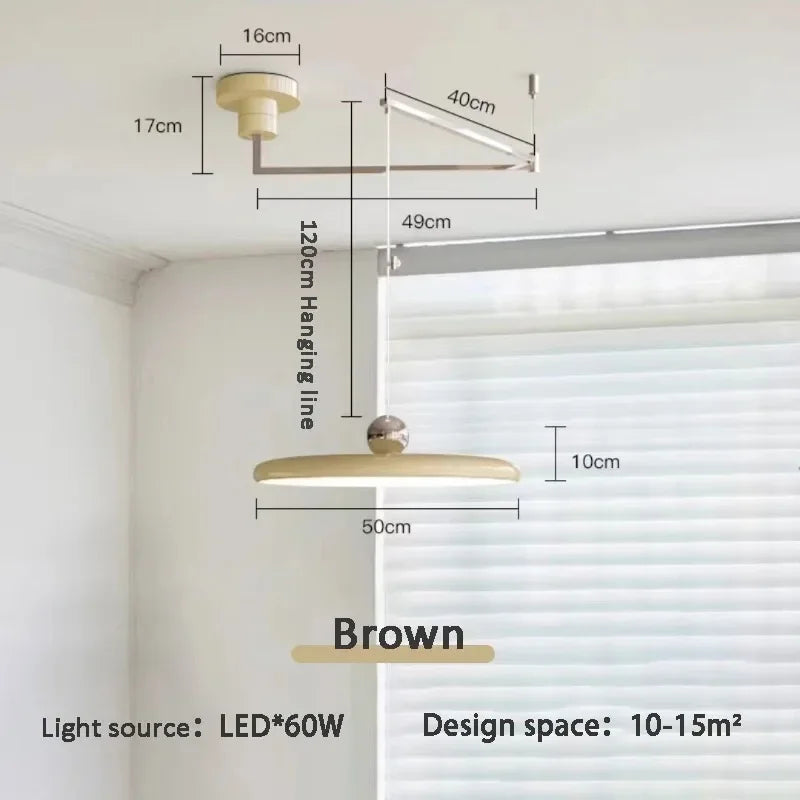 Nordic Folding Arm Pendant Light for Dining Room