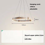 Minimalist Travertine Stone Pendant Light for Dining