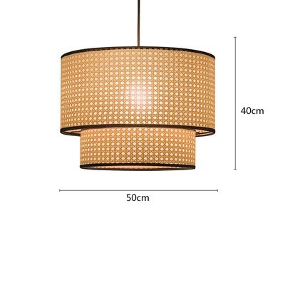 Rattan Woven Pendant Light - Hand-Woven Design