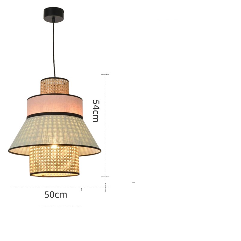 Rattan Woven Pendant Light - Hand-Woven Design