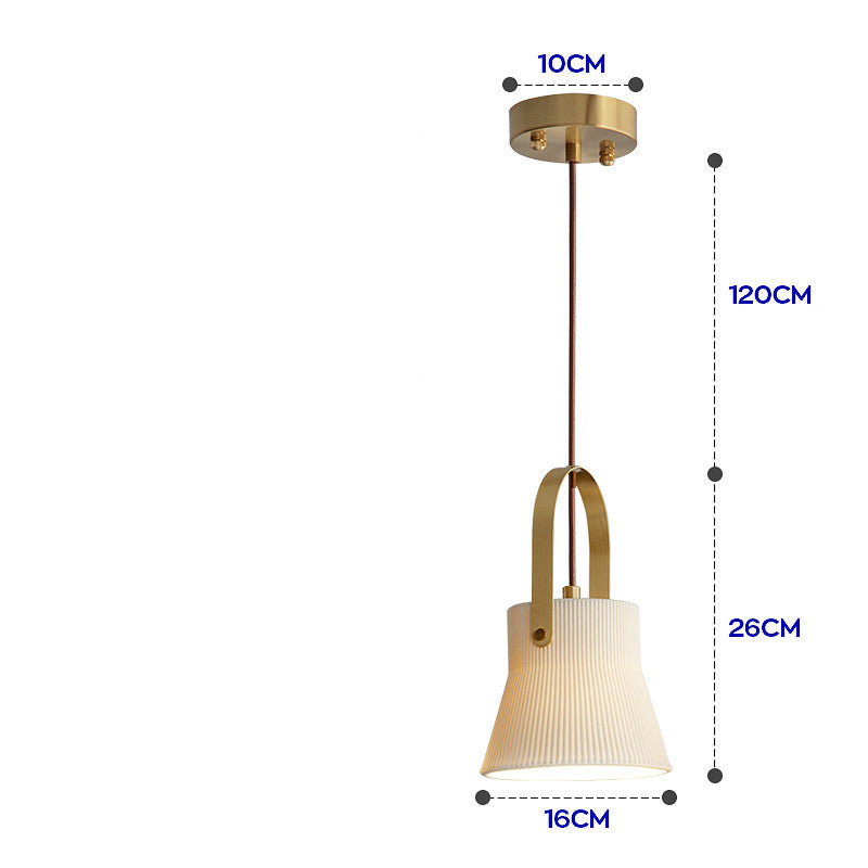 Ceramic Brass Pendant Light Nordic Design