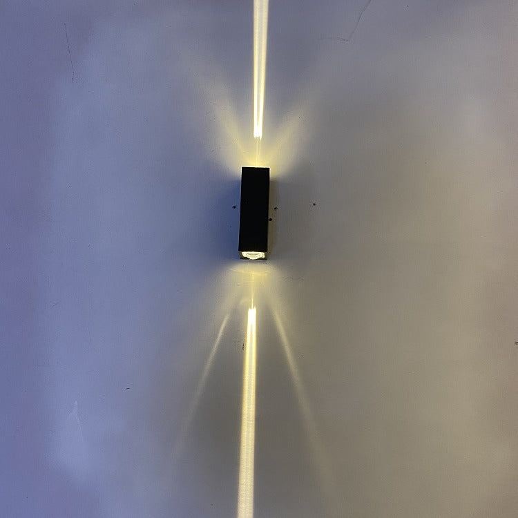 Lámpara de pared LED con foco de doble cabezal decorativa para exterior