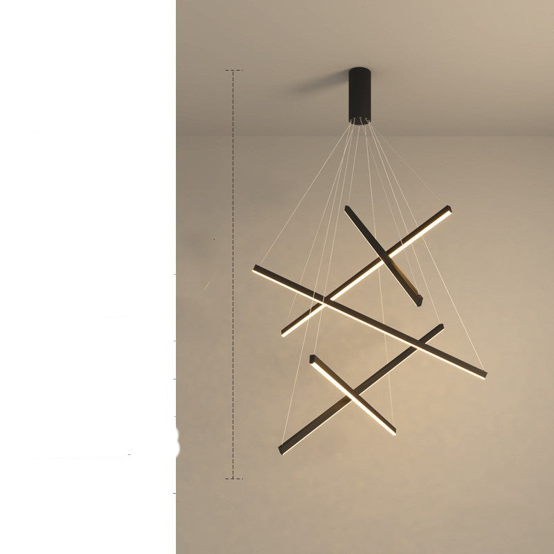 Modern Glass Pendant Chandelier with Remote Control