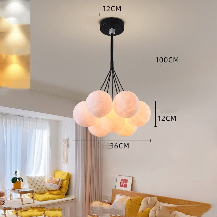 Nordic Moon Bubble Pendant Light Modern LED