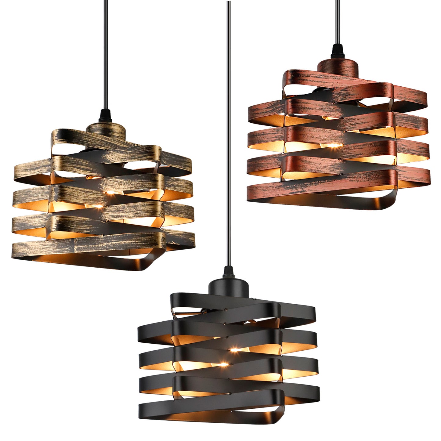 Vintage Industrial Iron Pendant Light