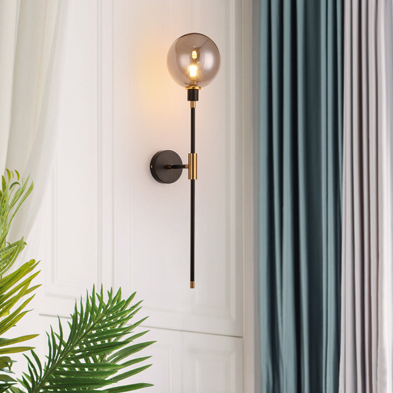 Modern Glass Wall Lamp Nordic Corridor Light