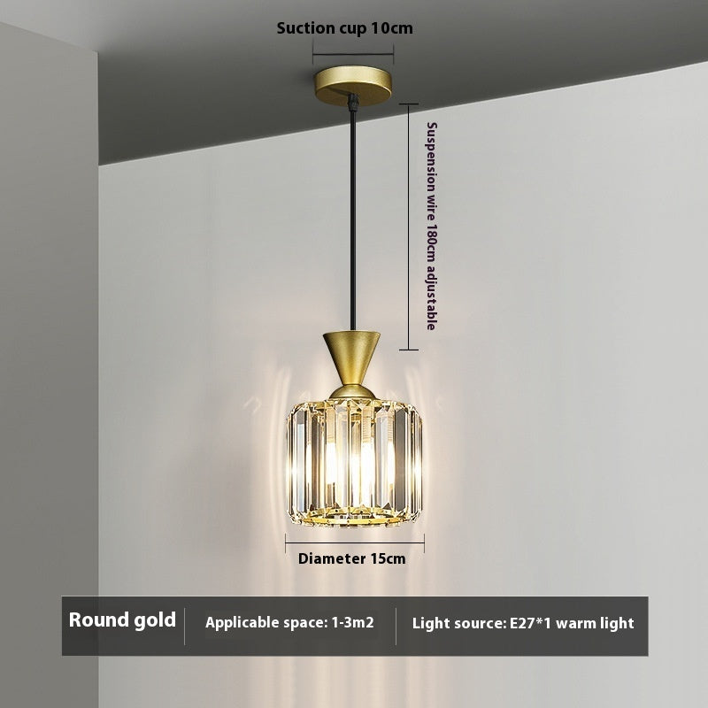 Modern Minimalist Metal Bedside Pendant Light