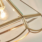 Crystal Copper Glass Pendant Chandelier