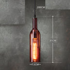 Nordic Wine Bottle Glass Pendant Chandelier