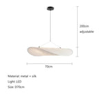 LED Metal Silk Chandelier Pendant Light