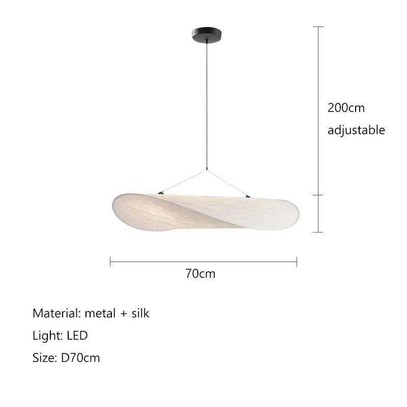 LED Metal Silk Chandelier Pendant Light