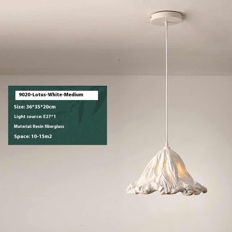 Crystal Lotus Leaf Pendant Light