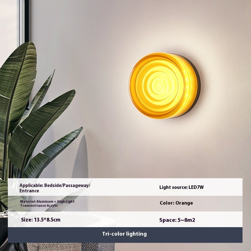 Water Ripple Acrylic Wall Lamp for Living Room