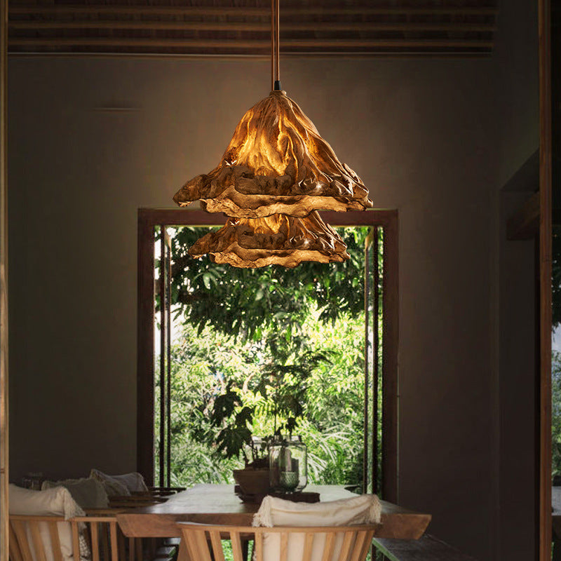 Modern Gold Lotus Leaf Pendant Light