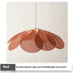 Bohemian Fabric & Wood Pendant Light