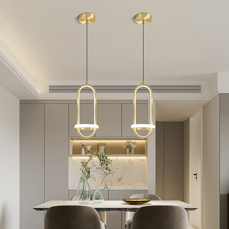 Modern LED Aluminum Ceiling Light Bedroom Pendant