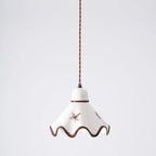 Nordic Brass Ceramic Pendant Bedside Light