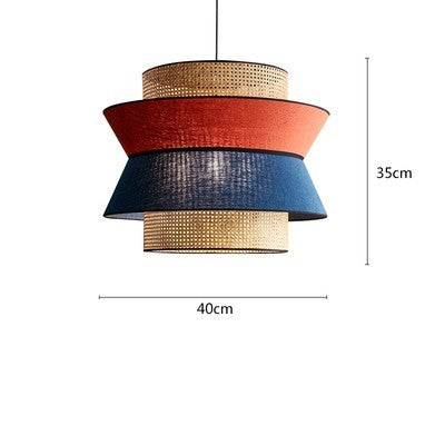 Rattan Woven Pendant Light - Hand-Woven Design