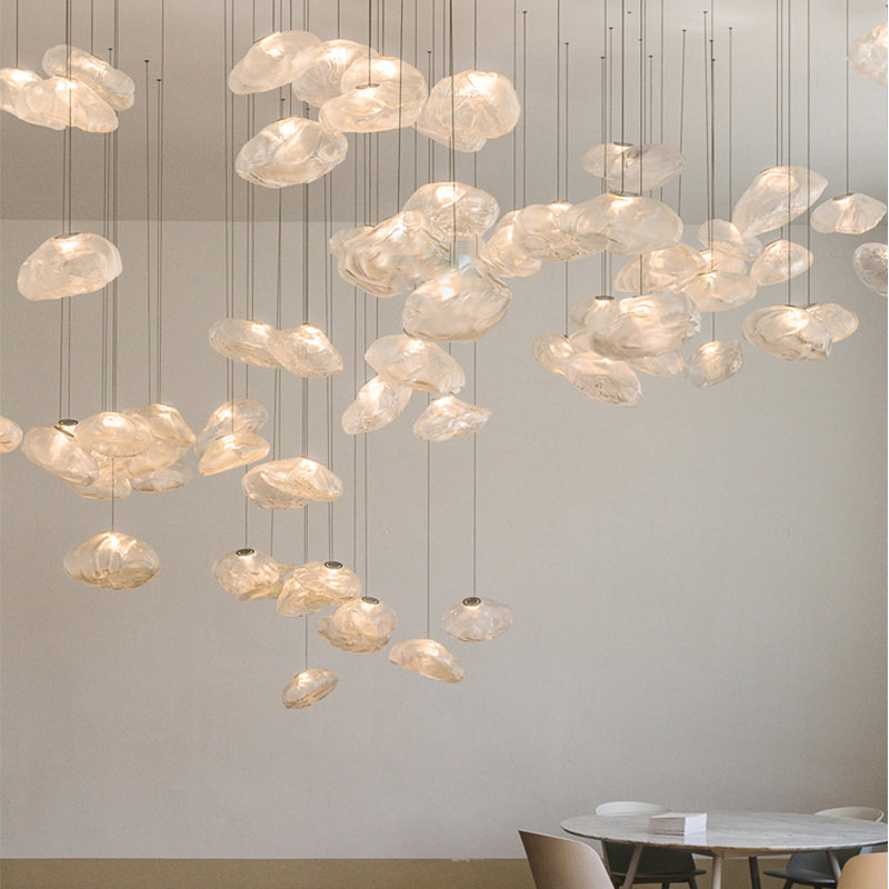 Modern Glass Pendant Chandelier Light
