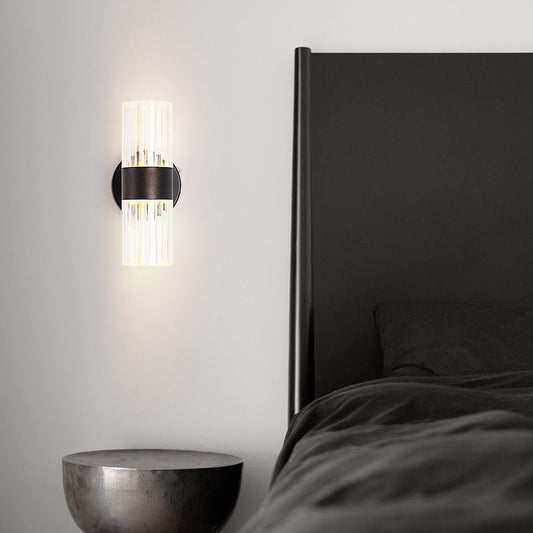 Modern Iron & Acrylic LED Bedside Wall Lamp