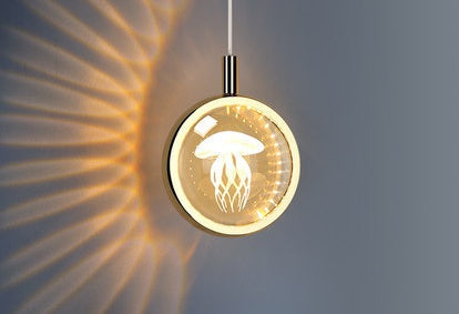 Nordic Jellyfish Crystal Pendant Light