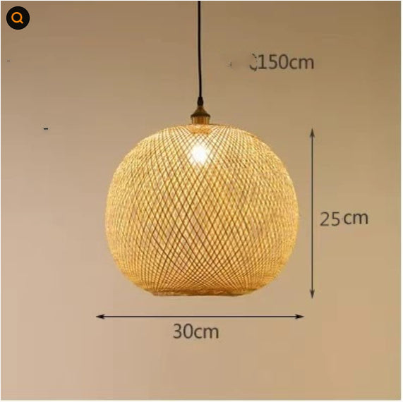 Lámpara de araña pastoral Zen, lámpara colgante minimalista para salón de té