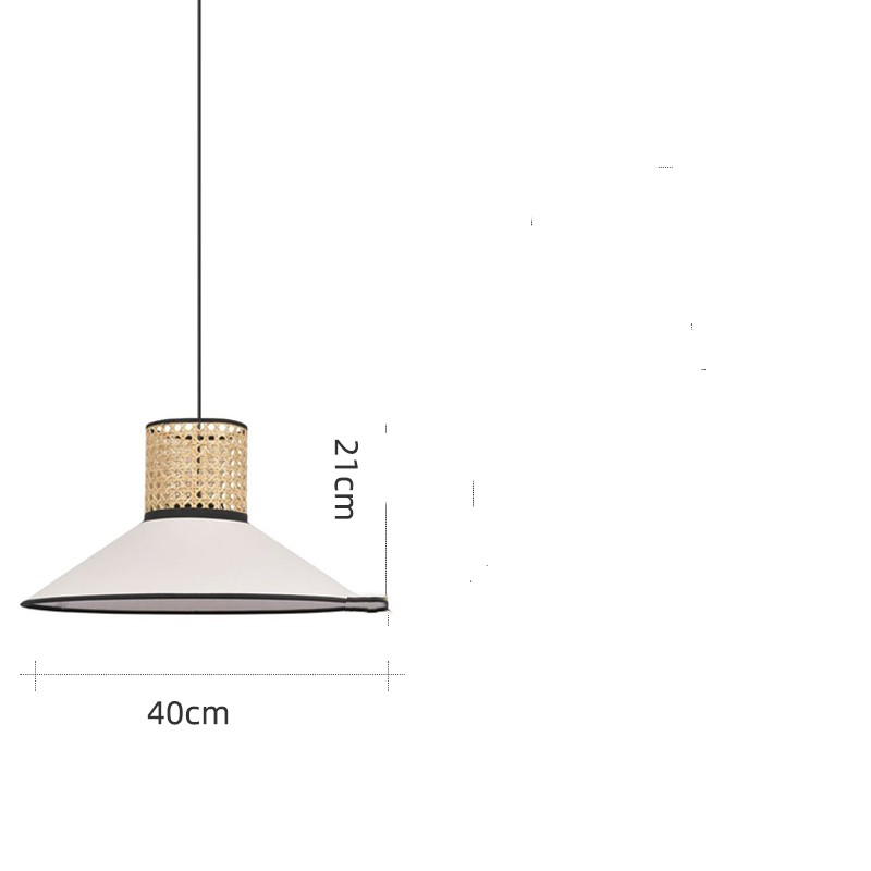 Rattan Woven Pendant Light - Hand-Woven Design