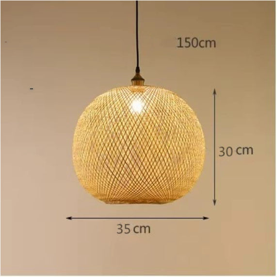 Lámpara de araña pastoral Zen, lámpara colgante minimalista para salón de té