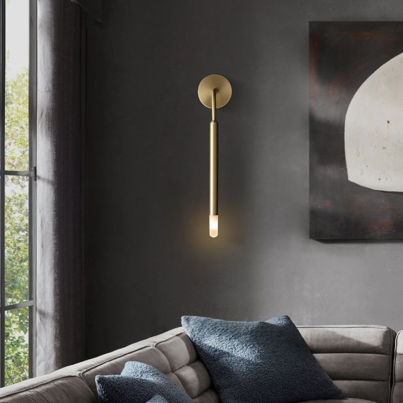 Lámpara de noche de dormitorio con decoración retro nórdica moderna