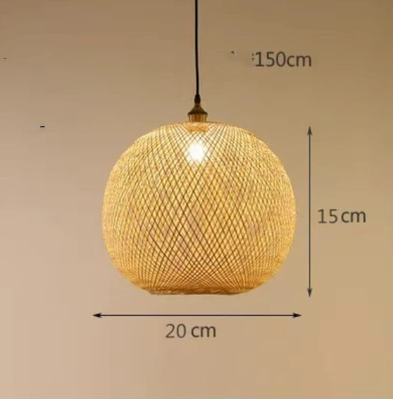 Lámpara de araña pastoral Zen, lámpara colgante minimalista para salón de té