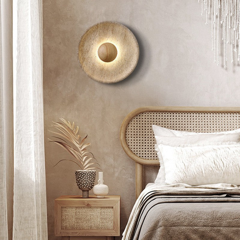 Marble Bedside Wall Lamp Modern Nordic Style