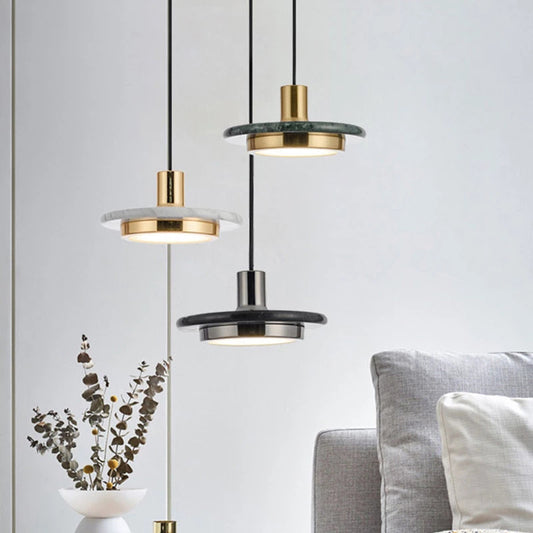 Nordic Round Marble Pendant Chandelier