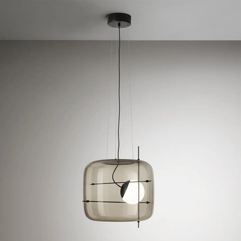 Glass Modern Bedside Pendant Light