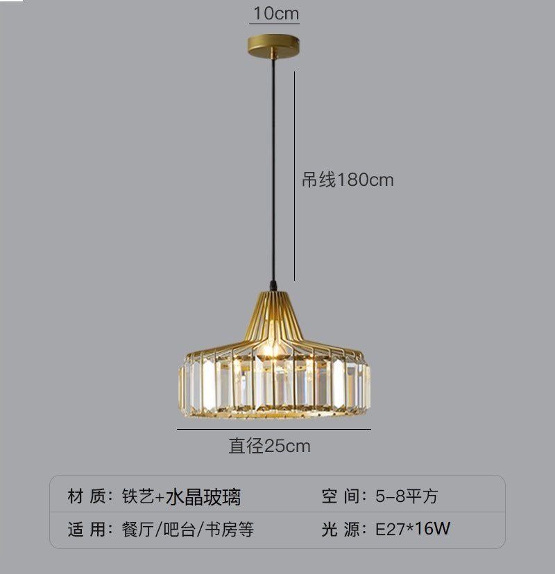 Crystal Sun Modern Pendant Light